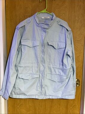 JustFab Light Blue Utility Jacket